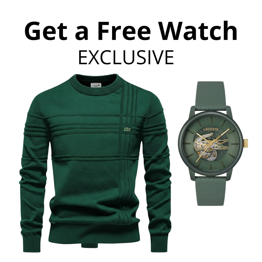 Men’s LC™ Textured Sweater – Free Watch Gift