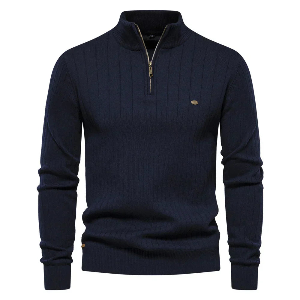 Herren Winterpullover mit Reißverschluss - Klassisch & Bequem