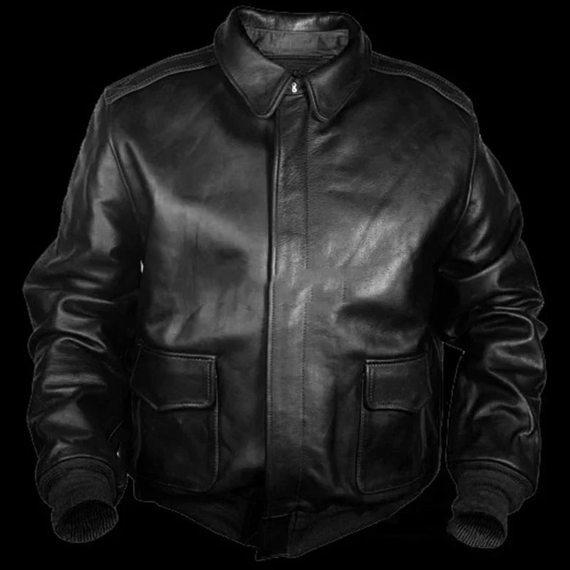 Herren Lederjacke Bomber Air Force - Echtleder & komfortabel