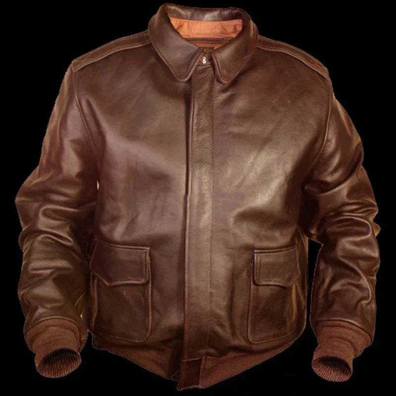 Herren Lederjacke Bomber Air Force - Echtleder & komfortabel